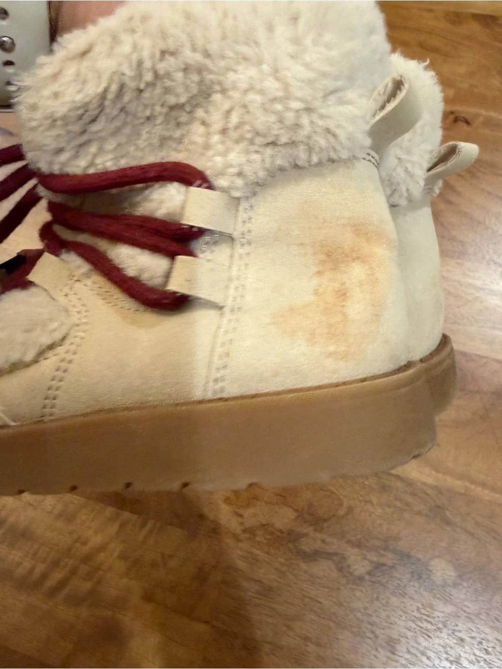 Zara Cream Faux Shearling Ankle Boots Kid’s Size 28 (US 11)